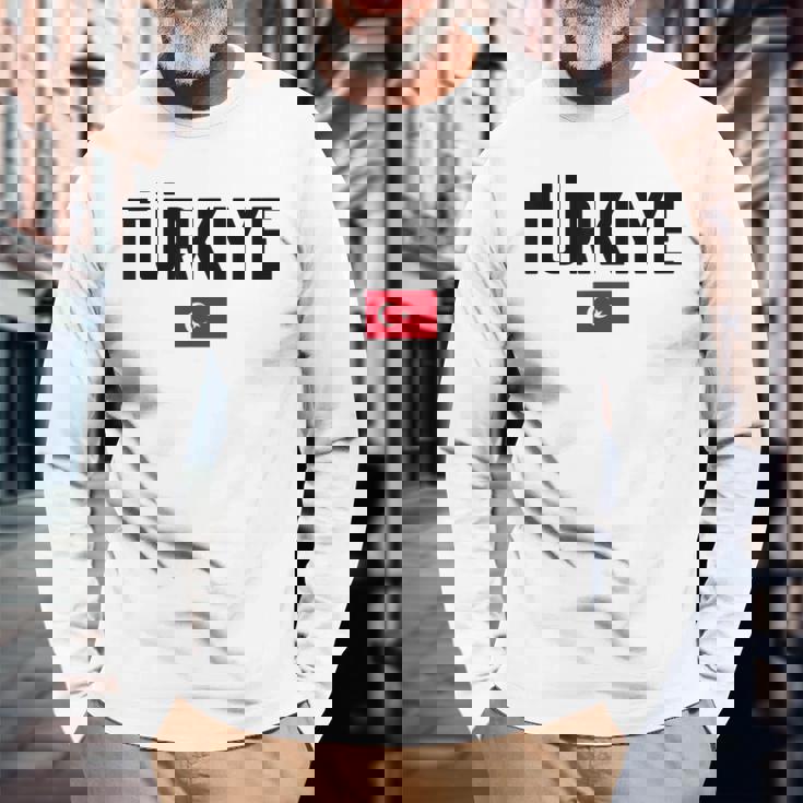 トルコ 旗 大 国旗 メンズ レディース キッズ トルコ 長袖Tシャツ 高齢者への贈り物