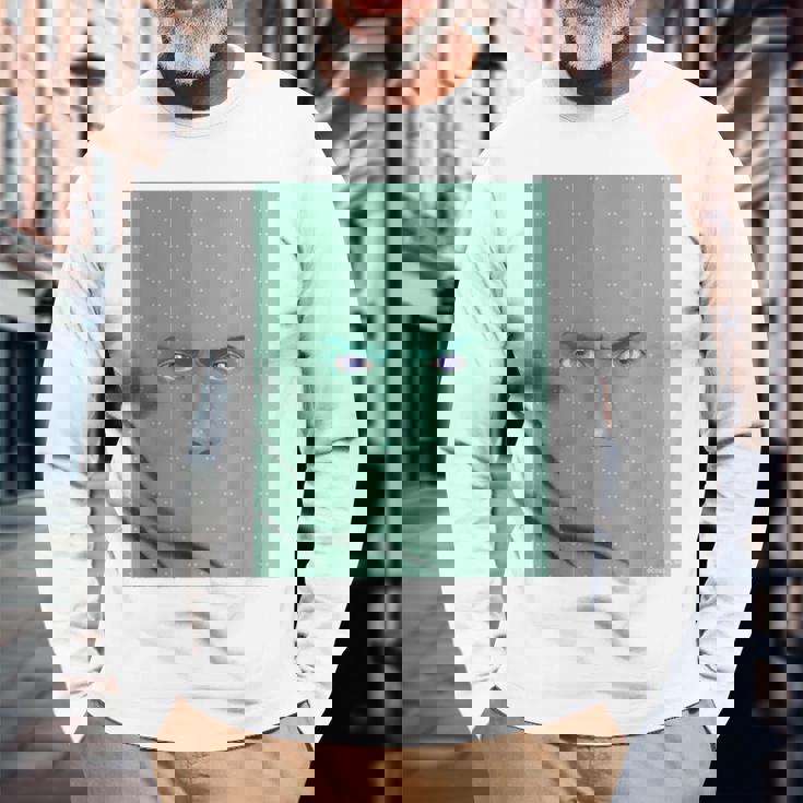 ドリミ4周年記念 壁（志部谷 幽） 長袖Tシャツ 高齢者への贈り物