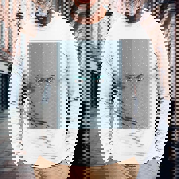 ドリミ4周年記念 壁（浅霧 巳影） 長袖Tシャツ 高齢者への贈り物