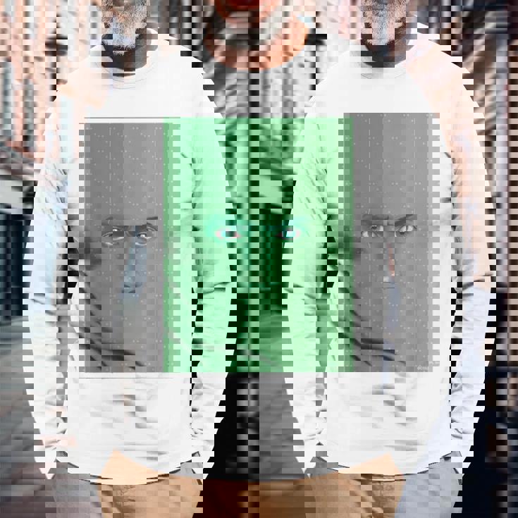 ドリミ4周年記念 壁（獅子丸 孝臣） 長袖Tシャツ 高齢者への贈り物