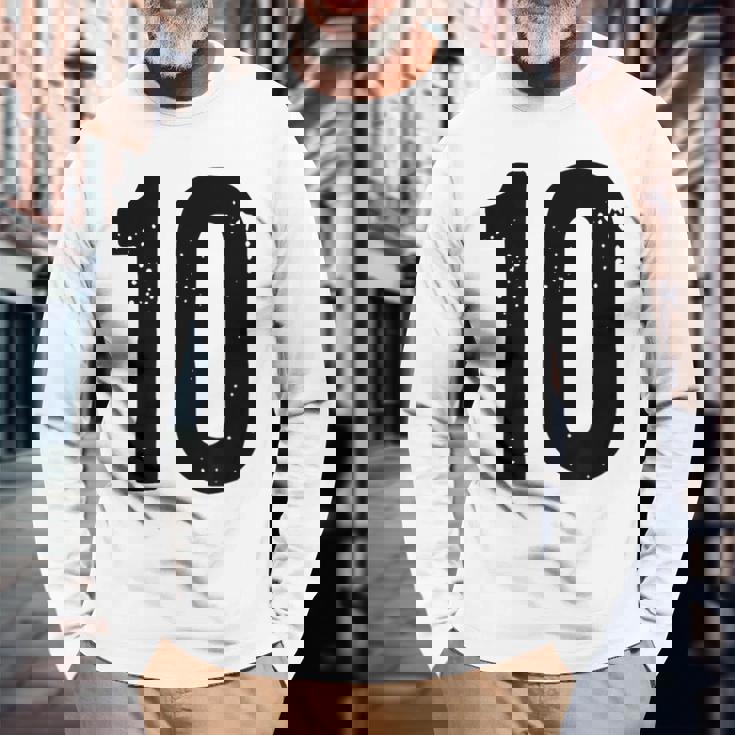 ナンバー10 長袖Tシャツ 高齢者への贈り物