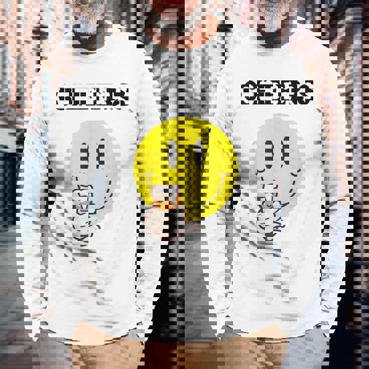 ハッピー・チアーズ・デュード 長袖Tシャツ 高齢者への贈り物