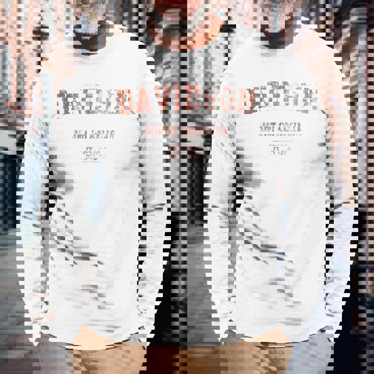 ハーレーダビッドソン ノースカロライナ アンティーク調 テキスト スポーツスタイル 長袖tシャツ 長袖Tシャツ 高齢者への贈り物