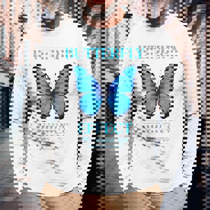 バタフライエフェクトtシャツ バックプリント テクノフェスティバル Tekk 長袖Tシャツ 高齢者への贈り物