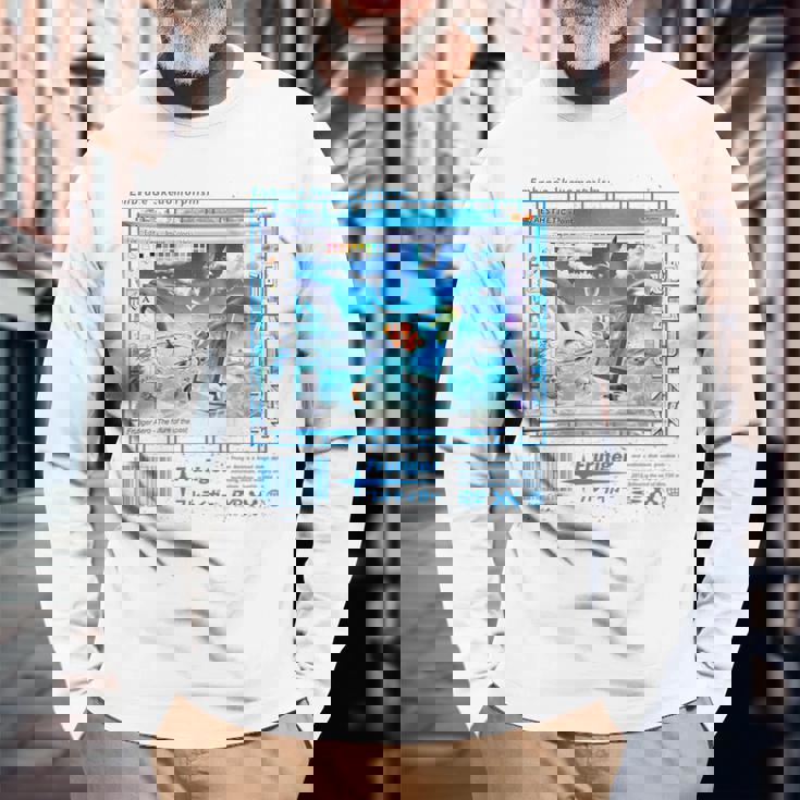 バックプリントフルティガーエアロファッションコレクション 長袖Tシャツ 高齢者への贈り物