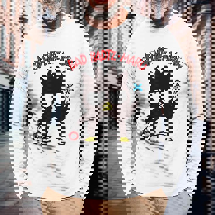 バッドばつ丸 まるばつジャッジ 長袖Tシャツ 高齢者への贈り物