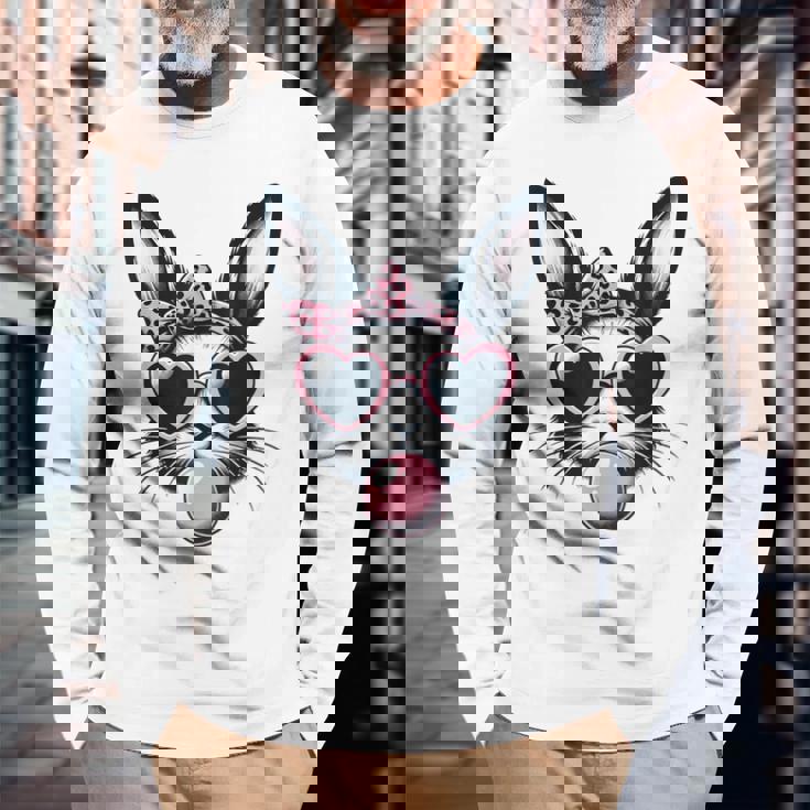 バニーフェイス サングラス付き イースターデー 男の子 男性 子供 長袖Tシャツ 高齢者への贈り物