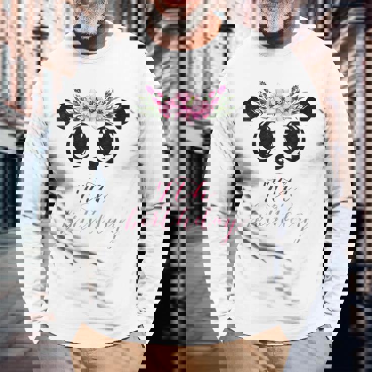 パンダガール 7歳の誕生日 I 7歳 パンダコスチューム ギフト 長袖Tシャツ 高齢者への贈り物