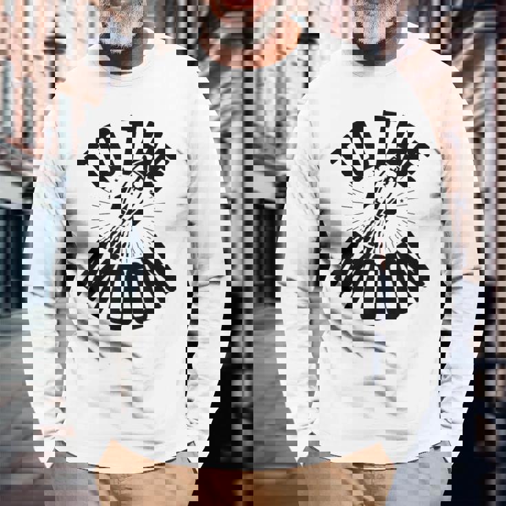 ビットコインから月へ、ビットコイン100k、ビットコイン暗号。 長袖Tシャツ 高齢者への贈り物