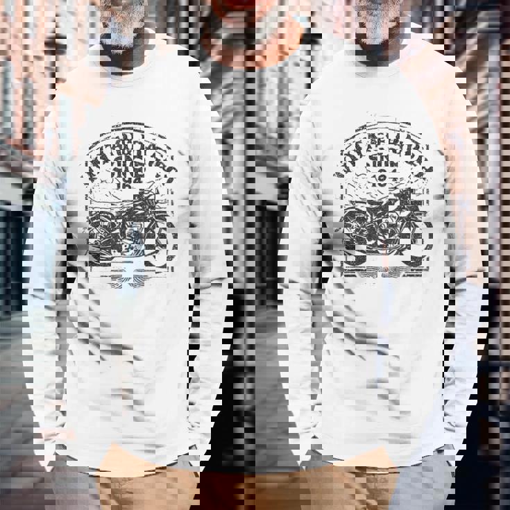 ビンテージレーサー、1964年創業、レトロバイク。オートバイ愛好家。 長袖Tシャツ 高齢者への贈り物