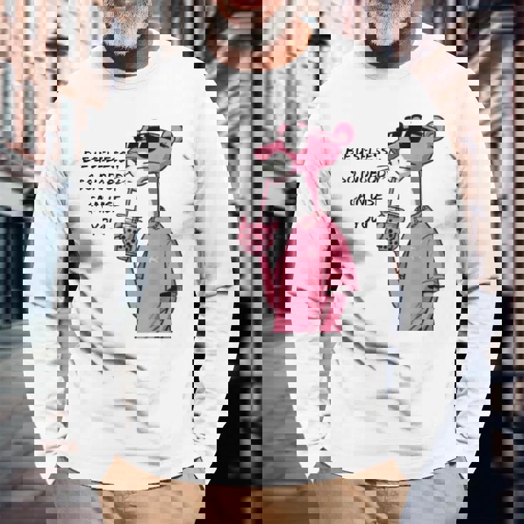 ピンク パンツ Master Of My Own Worth 面白い引用句シャツ 長袖Tシャツ 高齢者への贈り物