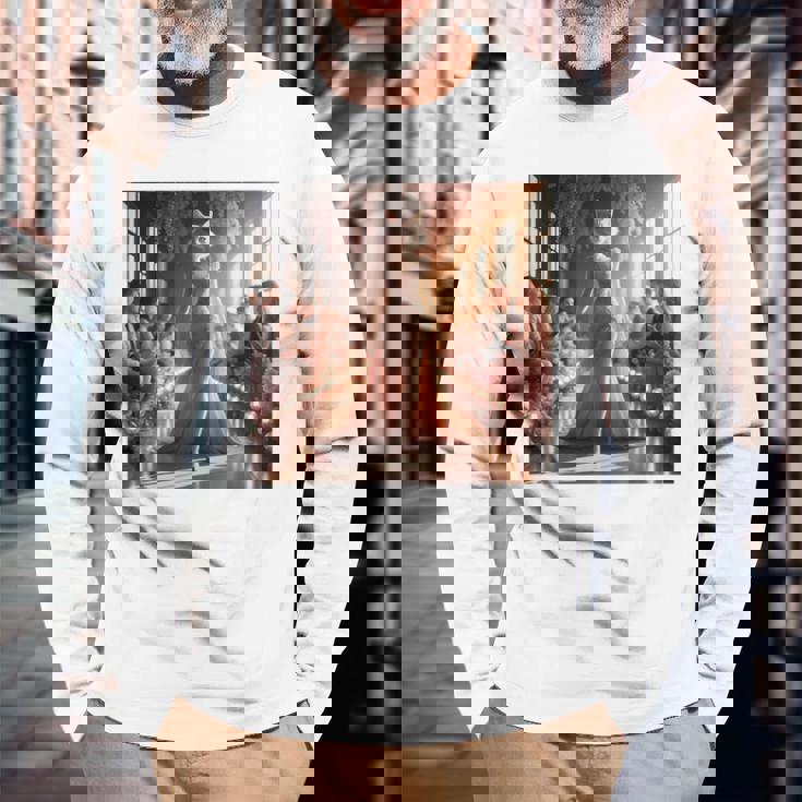 ファンタジー表彰台 美しい猫 長袖tシャツ 長袖Tシャツ 高齢者への贈り物