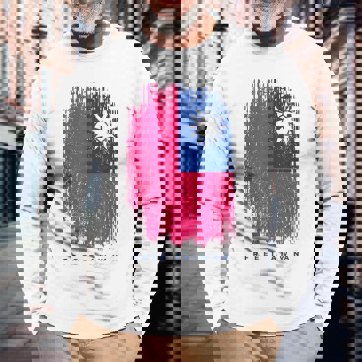 フリー台湾 長袖Tシャツ 高齢者への贈り物