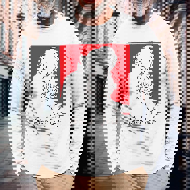 ブラック・ジャック Loose Drawing Jack C Ctezuka Productions 長袖Tシャツ 高齢者への贈り物