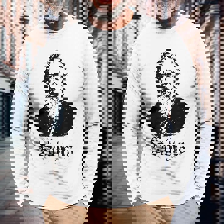 ブラームス ヨハネス・ブラームス クラシック音楽 長袖Tシャツ 高齢者への贈り物