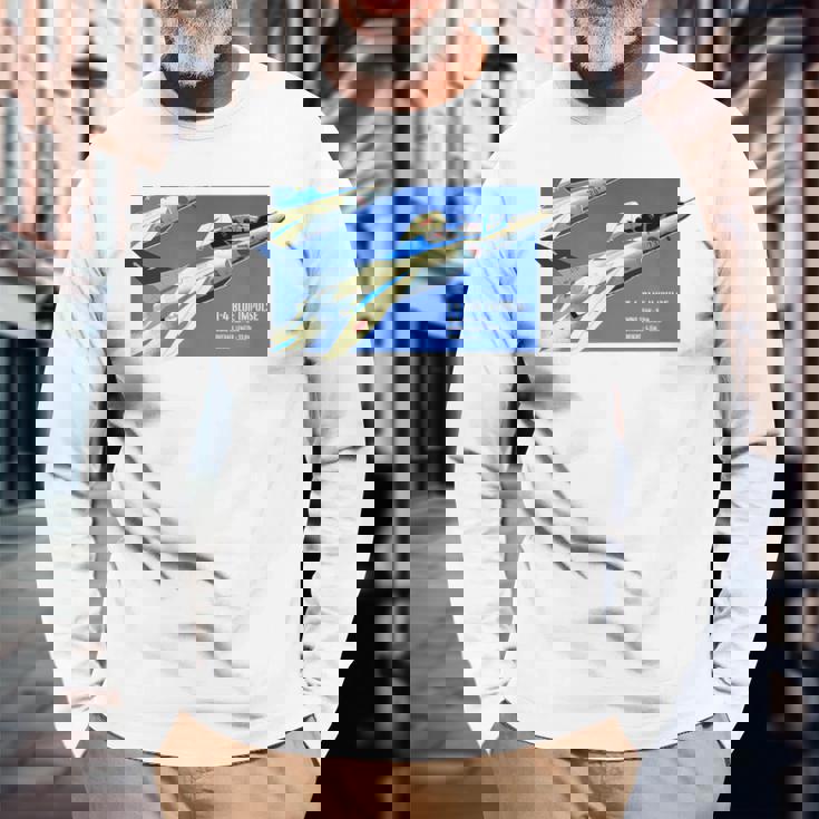 ブルーインパルス Photo-Like Illustration（カラー） 長袖Tシャツ 高齢者への贈り物