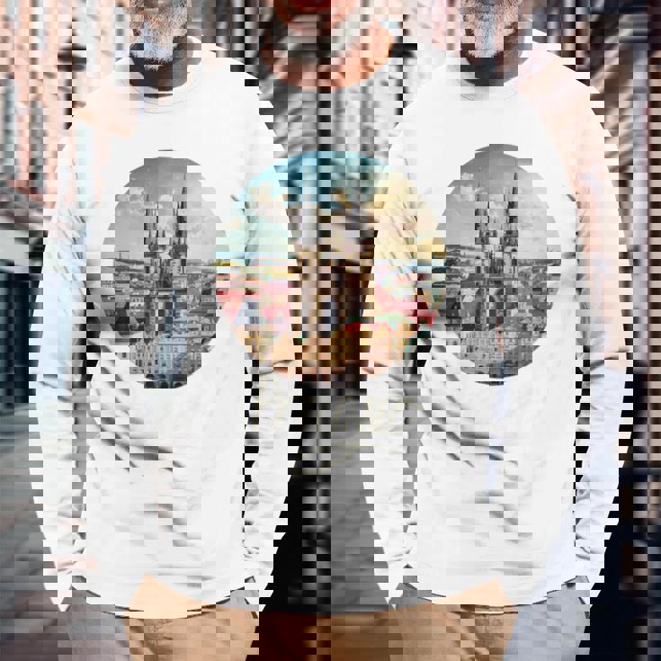 プラハ チェコ共和国 お土産 プラハ 長袖tシャツ 長袖Tシャツ 高齢者への贈り物