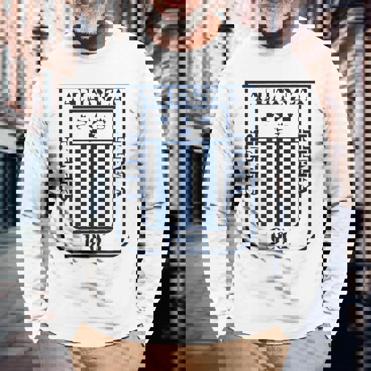 ペルーシャツ ペルー製 Alianza Lima ペルー人 メンズ レディース サッカー 長袖Tシャツ 高齢者への贈り物