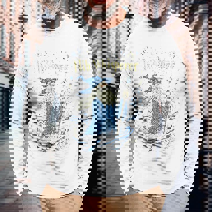 ペン先 ウィスパラー デザイン 面白い 魔法使い インク 描画 美学 長袖tシャツ 長袖Tシャツ 高齢者への贈り物