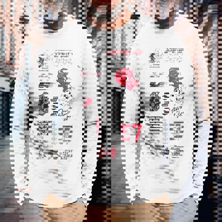 ホット・スタッフ・レーシング・チーム 長袖Tシャツ 高齢者への贈り物