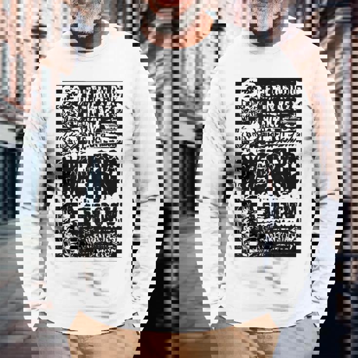 ホラー映画 モンスター ヴィンテージ ハロウィン フランケンシュタイン 長袖Tシャツ 高齢者への贈り物