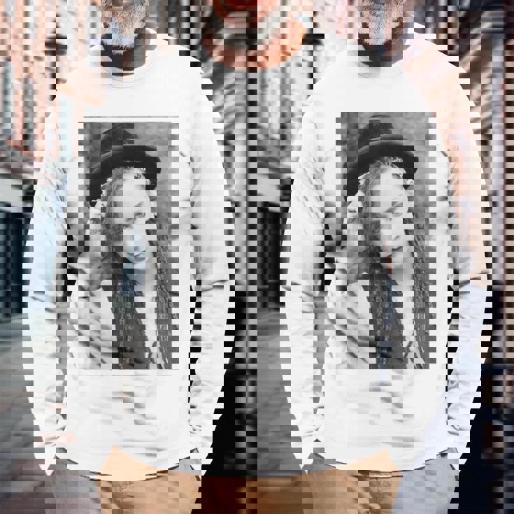 ボーイ・ジョージ・カルチャー・クラブ・シンガー・ポートレート 1982 長袖Tシャツ 高齢者への贈り物