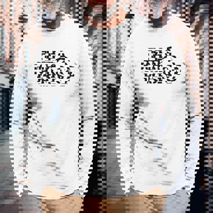 ポークフェイス 長袖Tシャツ 高齢者への贈り物