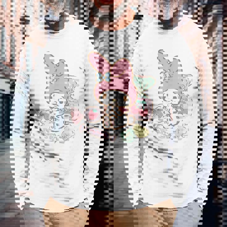 マイメロディ キャンディ ライトカラー 長袖Tシャツ 高齢者への贈り物