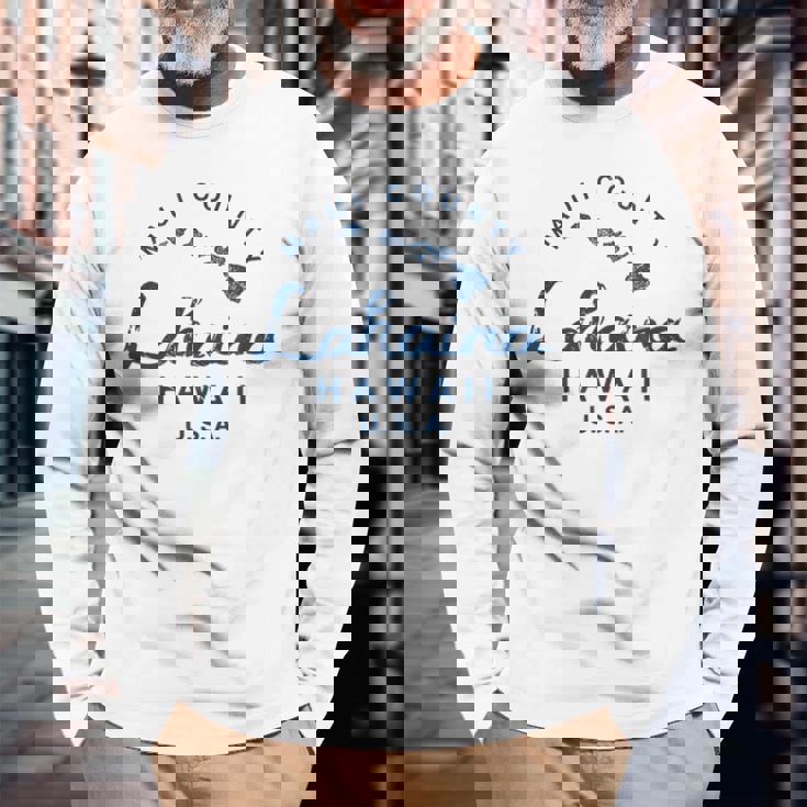 マウイ ラハイナ ハワイ ハワイ諸島 ビンテージ 長袖Tシャツ 高齢者への贈り物