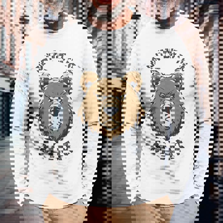 ママパパベアを突かないで 長袖Tシャツ 高齢者への贈り物