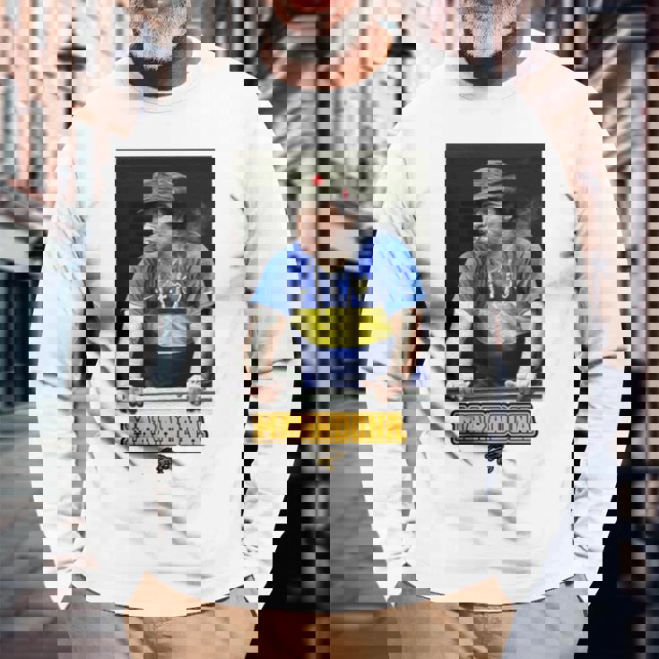 マラドーナ ボカハバノ 長袖tシャツ 長袖Tシャツ 高齢者への贈り物