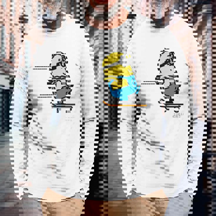 ミニオン Minionkateboard Dave 長袖Tシャツ 高齢者への贈り物