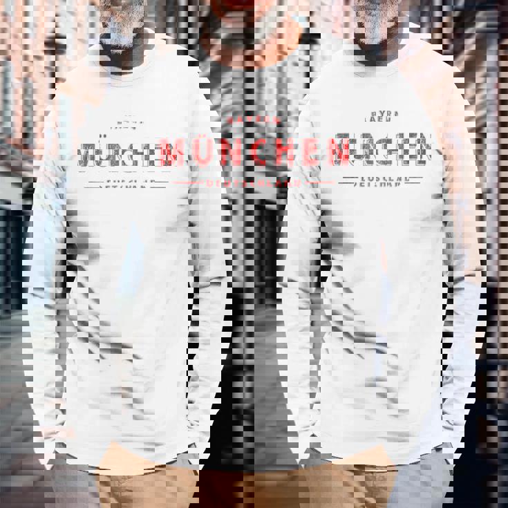 ミュンヘン ドイツ ミュンヘン バイエルン ドイツ 長袖Tシャツ 高齢者への贈り物