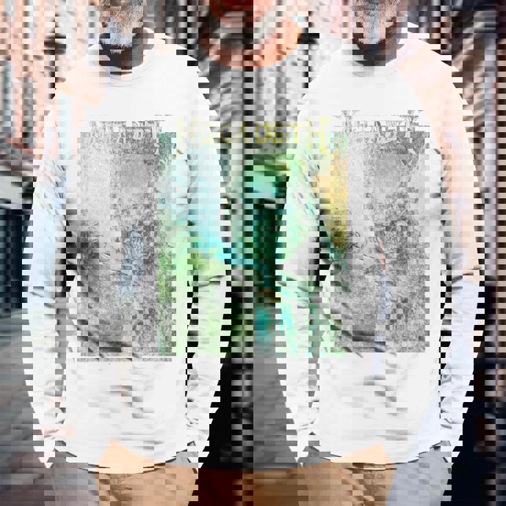 メガデス-クリプティック・ヴィック 長袖Tシャツ 高齢者への贈り物