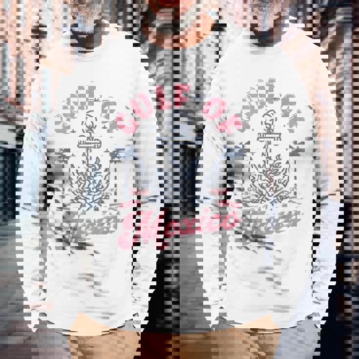 メキシコ湾 Estd 1550 長袖Tシャツ 高齢者への贈り物