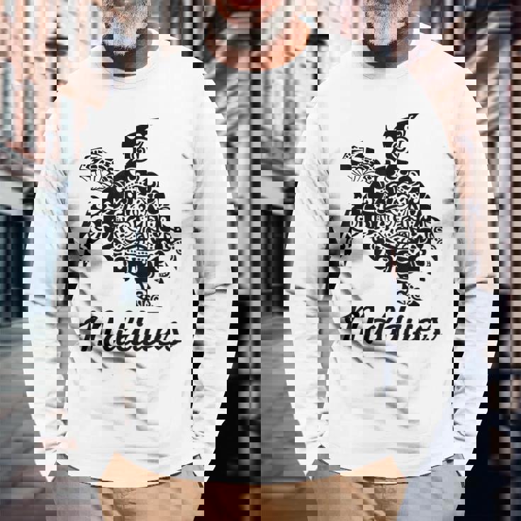 モルディブ スキューバダイビング モルディブ お土産 ダイバー 長袖Tシャツ 高齢者への贈り物