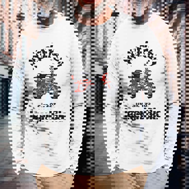 モンキー Z50a Legend Bike 長袖Tシャツ 高齢者への贈り物