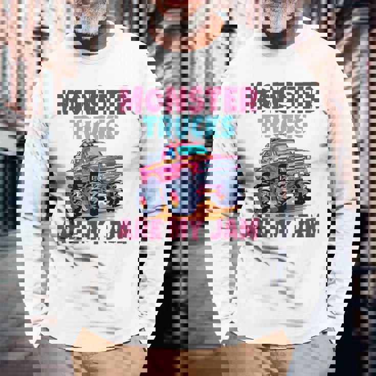 モンスタートラックアーマイジャムモンスタートラックキッズ 長袖Tシャツ 高齢者への贈り物