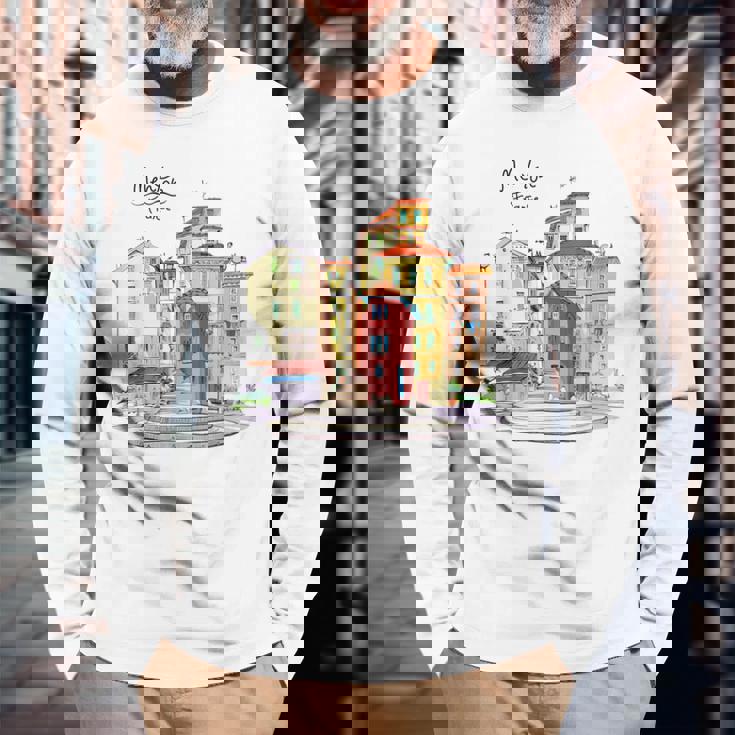 ヨーロッパ フランス パリ マントン フランス 家族 バケーション お土産 長袖Tシャツ 高齢者への贈り物