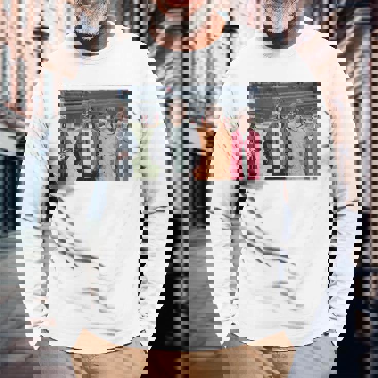 リアム&ノエル・ギャラガー・オアシス・バンド、ネブワース1996 長袖Tシャツ 高齢者への贈り物