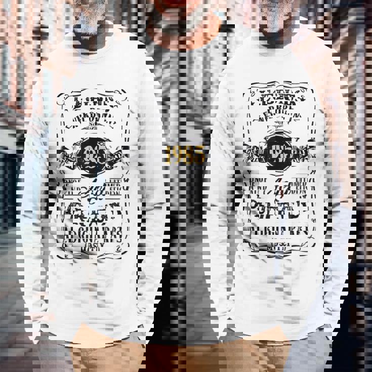 レジェンドは1985年に誕生した37歳の男性の誕生日 長袖Tシャツ 高齢者への贈り物