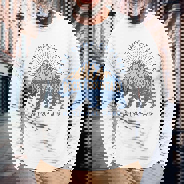 ロッキーマウンテン国立公園 長袖Tシャツ 高齢者への贈り物