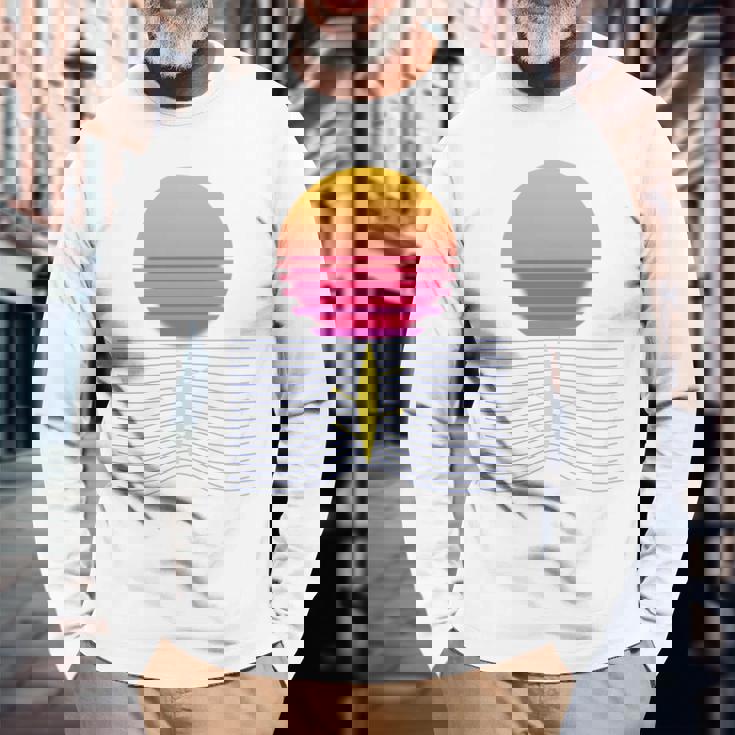 ローイング レトロ サンセット I チーム ローイング ボート ローイング スポーツ 長袖tシャツ 長袖Tシャツ 高齢者への贈り物