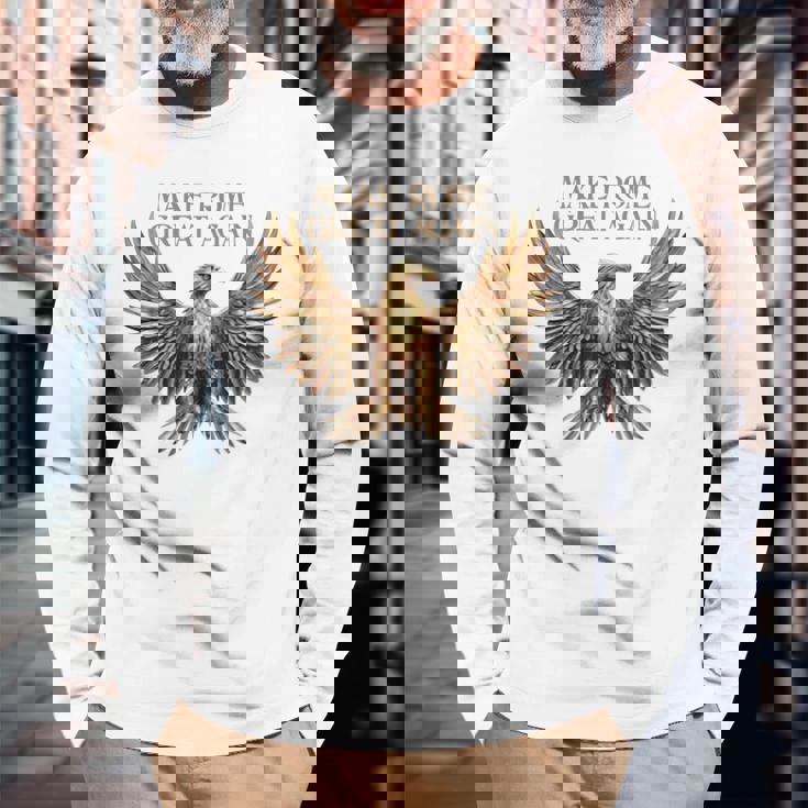 ローマを再び偉大にする ローマの土星 サトゥルナーリア クリスマス 長袖tシャツ 長袖Tシャツ 高齢者への贈り物