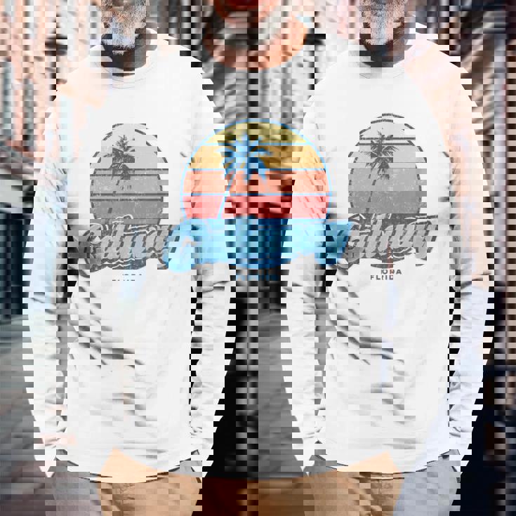 ヴィンテージ キャロウェイ フロリダ Fl クラシック 70年代 レトロ サーファー 長袖Tシャツ 高齢者への贈り物