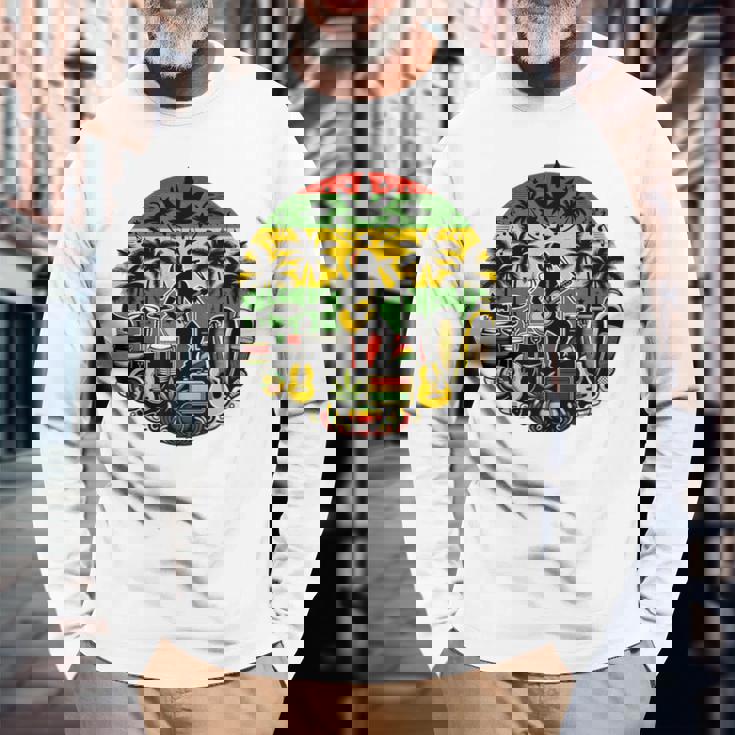 ヴィンテージ レゲエ服 ジャマイカ服 ラスタ服 レゲエ 長袖Tシャツ 高齢者への贈り物