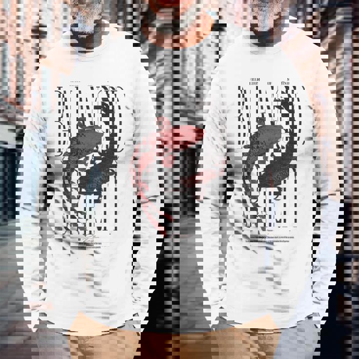 ヴィンテージグラフィティ錦鯉魚バックプリント鯉鯉 長袖Tシャツ 高齢者への贈り物