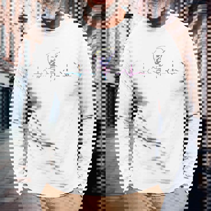 体操 バンド付き ハートビート ガールズ キッズ 新体操 長袖Tシャツ 高齢者への贈り物