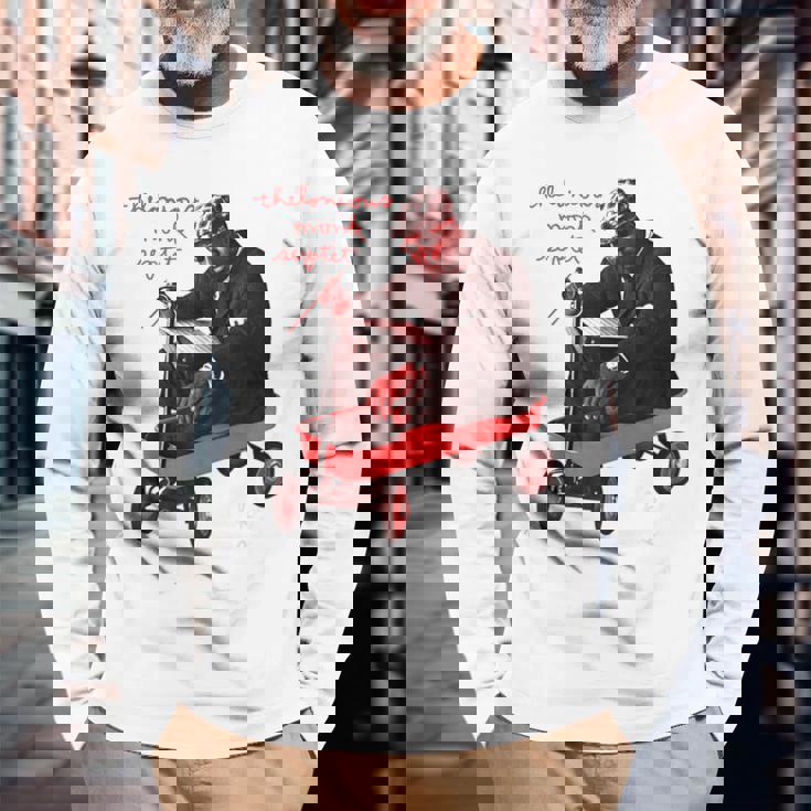 公式セロニアス・モンク・ジャズ・アイコン・グッズ Monks Music 長袖Tシャツ 高齢者への贈り物