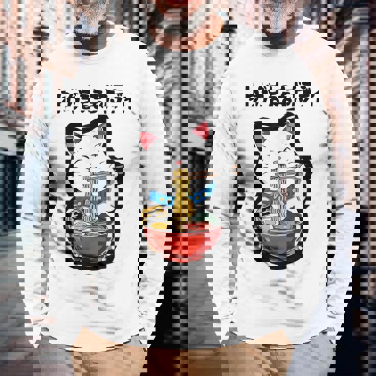 出る杭はぶーたれる 猫 ネタ ことわざ ことわざのもじり ジョーク ギャグ ダジャレ ツッコミ おもしろ 長袖Tシャツ 高齢者への贈り物